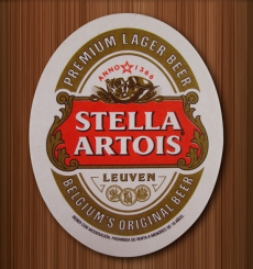 Bolacha Stella Artois