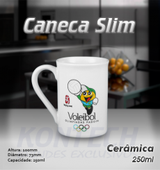 Caneca Slim Olimpíadas 250 ml